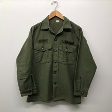 Vintage OG107 / Fatigue Shirt, Size 15 1/2" x 33" US Army 1972 B-52