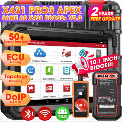2026 Launch X431 PRO3 APEX Pro5 V+ Pro3S+ Car Diagnostic Scanner Tool Key Coding