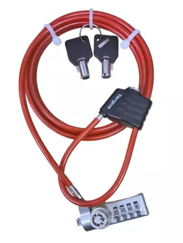 Targus Universal Laptop Slot Lock Dual Locking Security Cable Key Combination