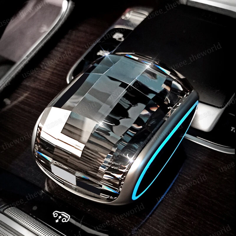 Cubierta de perilla de cambio de marchas de cristal para Mercedes-Benz Clase C Clase E GLC GLE GLS GLA Foto 3 de 4