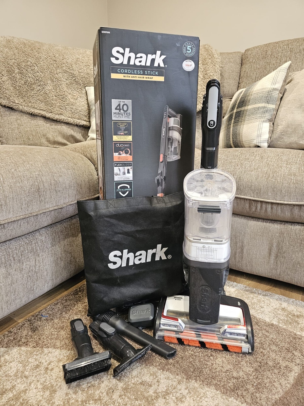 Shark IZ201UK DuoClean Anti Hair Wrap Cordless TruePet Vacuum Cleaner