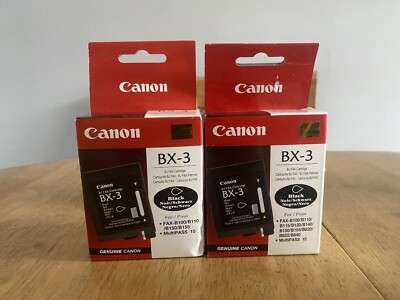 Original Canon BX-3 Schwarz Fax Tintenpatronen Paar
