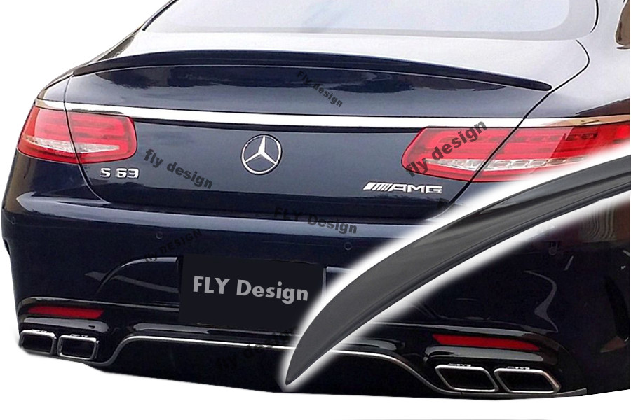 Fits for MERCEDES S Class Tuning Coupe Cabrio from 2014 Tesoro BLACK SPOILER
