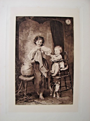 Antique Etching from the original painting by Anton Heinrich Dieffenbach - Photo 2 sur 6