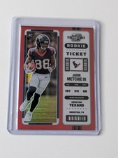 Panini Contenders Optic 2022 John Metchie III Texans Rookie RC Ticket Red /175
