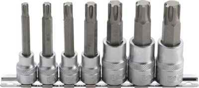 BGS BIT-EINSATZ-SATZ, 10MM (3/8'')/1/2'', KEIL-PROFIL (FÜR RIBE) M6-M14, 7-TLG.