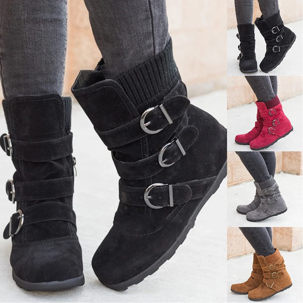 Stylish flat shop boots