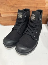 Palladium Women's Pampa Hi 92352-060 Combat Boots Mid Sneakers Black Size 8.5 US