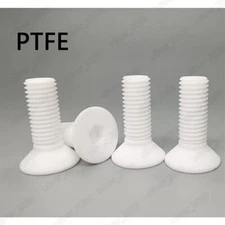 PTFE Plastic Hex Socket Countersunk Flat Head Screws M3/M4/M5/M6/M8/M10/M12/M16