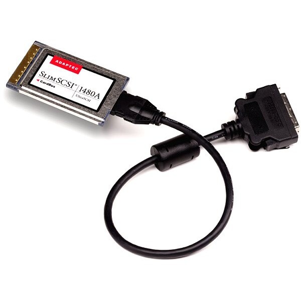 Adaptec SlimSCSI 1480A CardBus Ultra SCSI-2 Adapter PC Card Adaptec SlimSCSI 1480A CardBus Ultra SCSI-2 Adapter PC Card