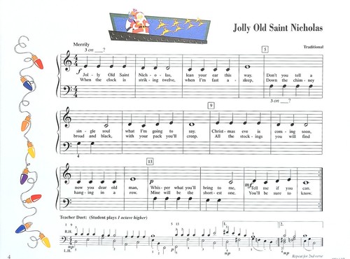 Piano Adventures - Christmas Book Primer Level - Picture 3 of 4