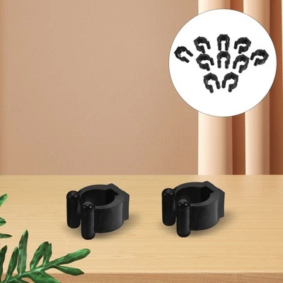 10Pcs Durable Plastic Wall Pole Clamp for Fishing Rods and Pool Cue Storage - Image 1 of 4
