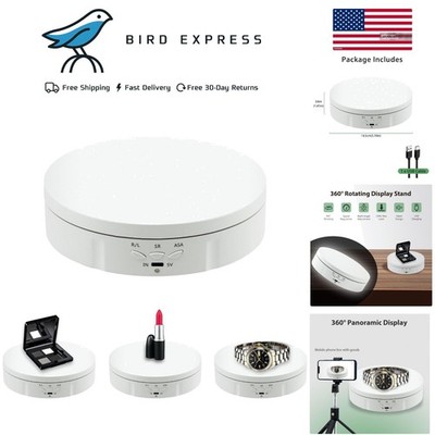 Motorized Rotating Display Stand 5.7in 360 Degree Electric Spin Turntable
