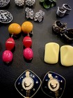 Estate Retro Clip On Earring Lot — photo 4
