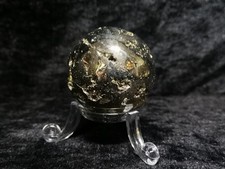 Pyrit Kugel Cocada AA Qualität aus Huánuco Peru Ø ca.40 mm / # 5