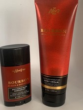 Bath  Body Works Men's Bourbon Body Cream 8 oz  Deodorant, New