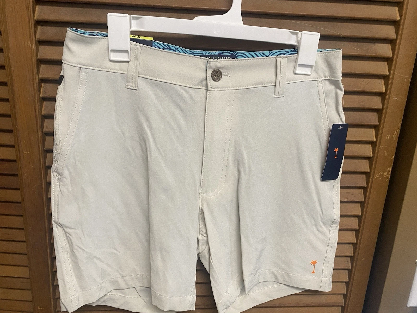 Margaritaville Mens 4-Way Stretch Quick Dry Shorts Size 36 Gray