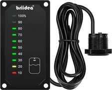 briidea RV Tank Sensor Monitor Panel, Water Level Non WiFi, black 
