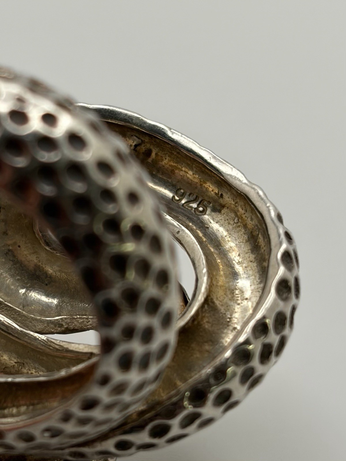 Heavy Genuine 925 Sterling Silver Serpent Wraparo… - image 7