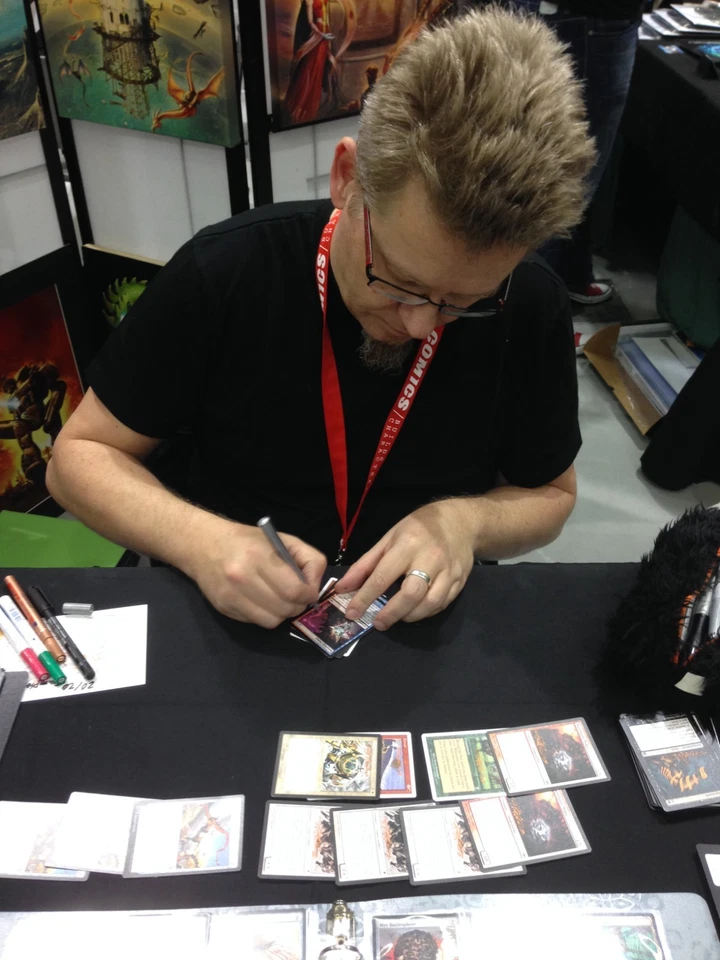 SIGNED MtG Magic Franz Vohwinkel MM17 Artist Proof _ BLOOD MOON _ OMG VHTF 1/50! - Image 3 of 3