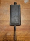 Antique WAGNER  Hotel Cast Iron Twin Double Rectangle Waffle Irons PAT'D 1910