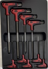 Mac Tools Sae T-handle Hex Key Set 8-piece 332-12 In Redblack Mac Tools Sae T-handle Hex Key Set 8-piece 332-12 In Redblack