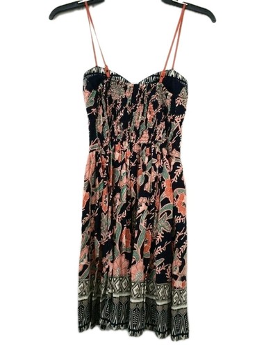 Anthropology Band Of Gypsies Women's Strappy Smocked Back Bustier Sundress Large - Bild 2 von 10