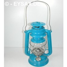 Original DDR BAT Petroleumlampe Sturmlaterne 158/5 incl. Fledermaus FARBE BLAU