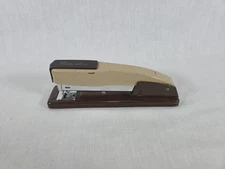 VTG Swingline Stapler TAN BROWN 444 heavy duty Made In Long Island NY USA 7.5"