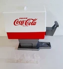 Y-250 VINTAGE CHILTON TOYS COCA-COLA DISPENSER WITH 3 SMALL GLASSES! UNTESTED!