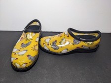 Sloggers Yellow Clogs Women 9 Chicken Waterproof Garden Rain Shoes USA Made