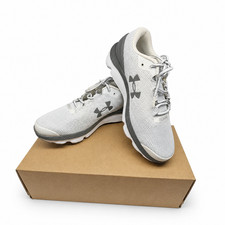 Under Armour Men's 10 Charged Gemini Deluxe Foam White Graphite Running Shoes