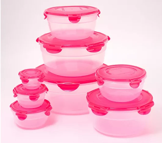 LocknLock 8-Piece Nostalgic Nestable Bowl Storage Set NEW Choose Color K85497