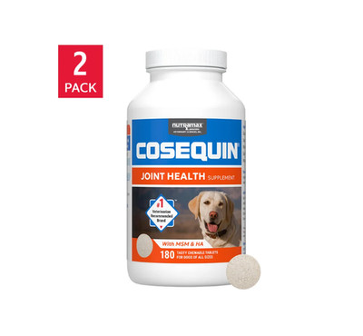 Nutramax Cosequin Joint Health Supplement Plus MSM and HA, 180ct Tablets, 2-pack