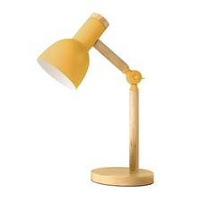 Table Lamp, Adjustable Wooden Table Lamp, Children's Desk Lamp for Bedroom, L...