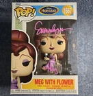 DISNEY HERCULES - MEG WITH FLOWER - 1667 FUNKO POP - SIGNED BY SUSAN EGAN - OCCM
