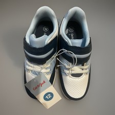 Cat Jack Kids Gym Shoes Toddler Boys Blue White Sneakers Hook and Loop Size 12