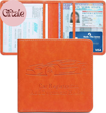 Car Registration and Insurance Holder, Vehicle Glove Box Car Organizer with Magn