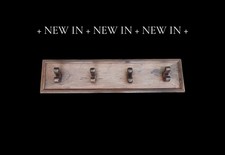 ATTACCAPANNI LEGNO PARETE L113 H28 P13 CAPPELLIERA LEGNO APPENDIABITI LEGNO MURO