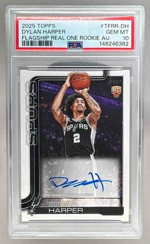 Dylan Harper 2025 Topps #TFRR-DH Real One Rookie Auto RC PSA 10