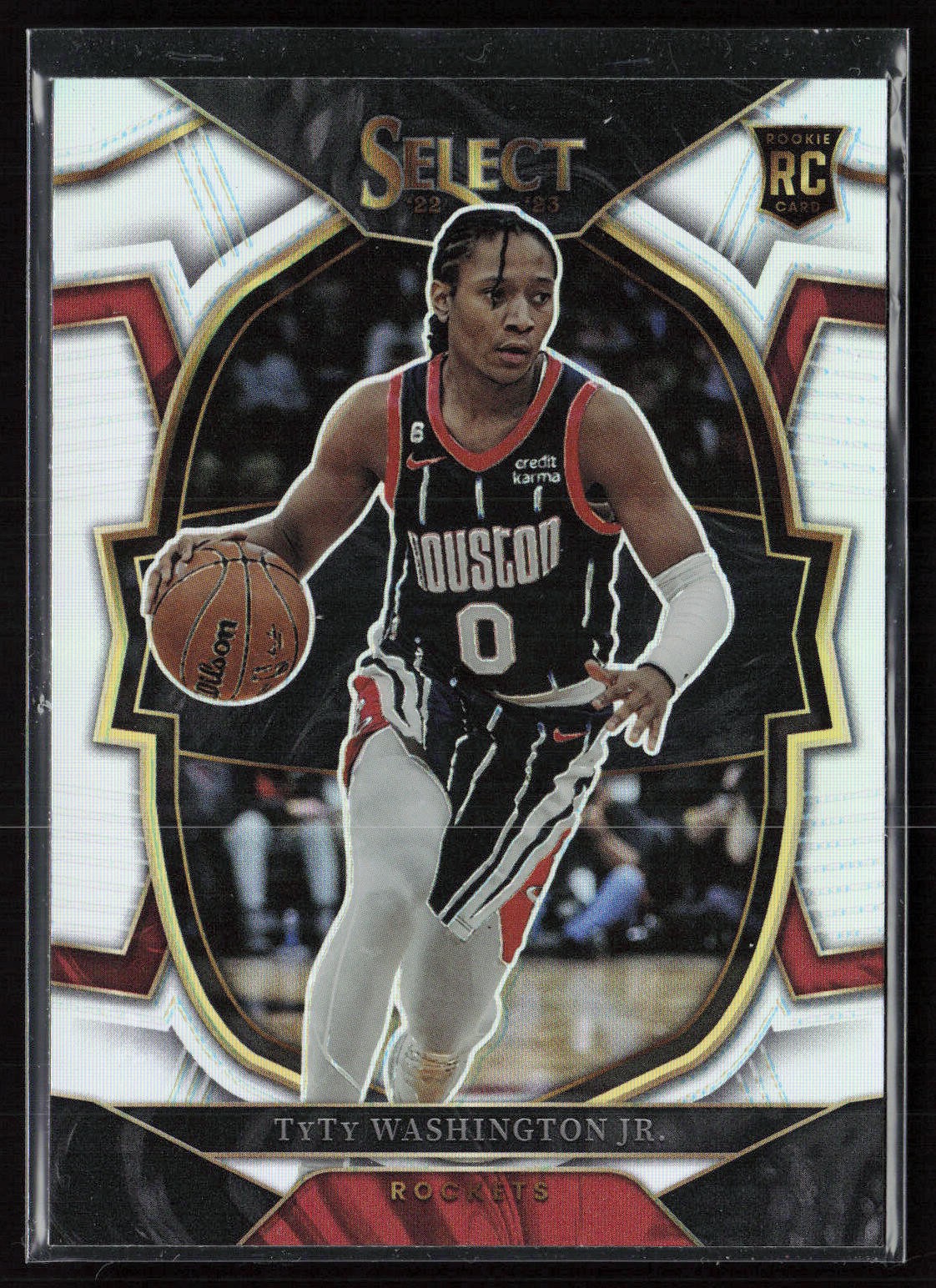 TyTy Washington Jr. 2022-23 Panini Select #70 Silver Prizms RC Houston Rockets