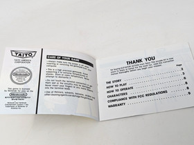 Elevator Action Nintendo NES Manual