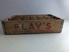 Vintage Flay's Sparkling Beverage Wood Soda Crate East Palestine Ohio Holds 24