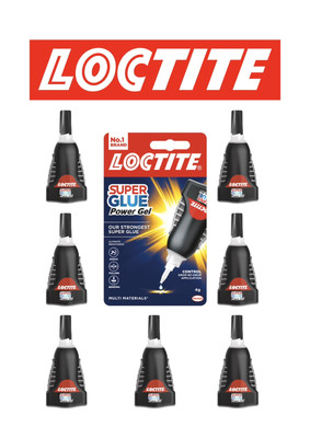 7x Loctite Sekundenkleber Power Gel 4g - Non Drip Formula, Fast Bonding - Full Box