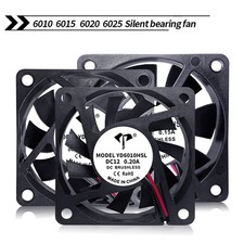 DC Brushless Cooling Fan 6010 6015 6020 6025 Silent Computer Case Cooling Fan