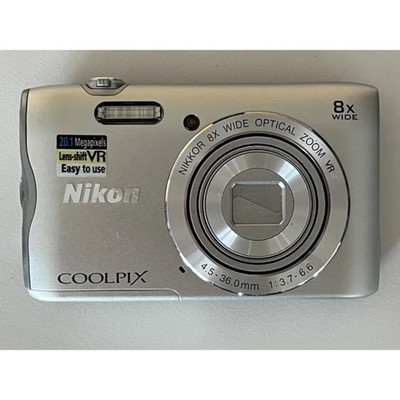 Nikon Coolpix A300 20.1MP 8x Zoom Digital Camera 720p HD Video VR