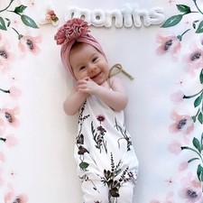 Pottery Barn Baby CRIB SHEET TODDLER bed Floral holiday Christmas gift Disney