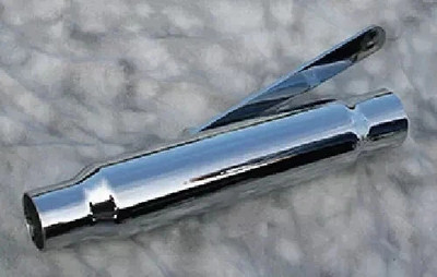 Universal Harley Davidson and Custom Models Chrome Shorty Muffler 12'' Long
