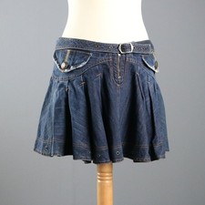 Gonna Jeans Just Cavalli Y2K Denim Taglia 42 Second Hand Originale