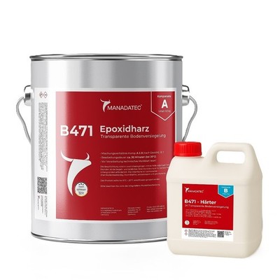 B471 Epoxidharz Bodenbeschichtung Transparent - Epoxy Versiegelung / Grundierung